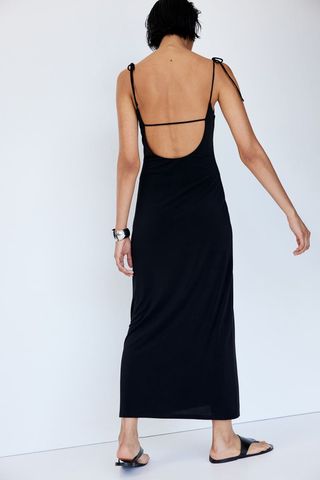 Tie-Strap Midi Dress