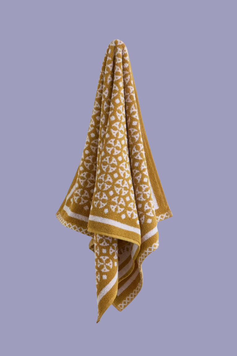M&amp;amp;S Collection, Pure Cotton Geometric Circle Towel