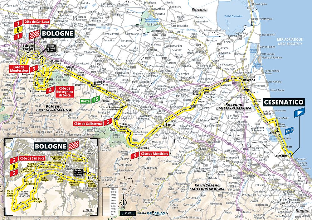 2024 Tour de France maps and profiles