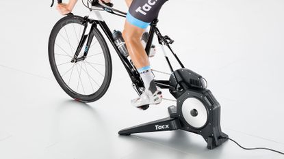 Best turbo trainer: Tacx turbo trainer in use