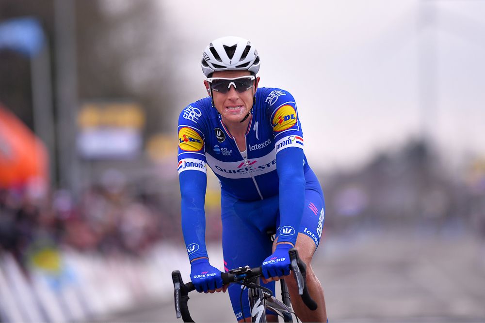 Niki Terpstra (Quick-Step Floors) is all smiles after winning the 2018 E3 Harelbeke