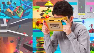 Cyber Monday Switch deals live blog; a boy looks into cardboard VR goggles