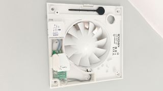 Enviroment Silent 100T extractor fan on wall with cover off