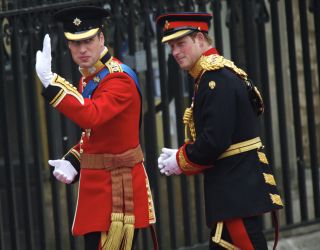 Prince William Prince Harry William and Kate wedding day