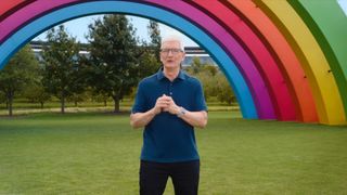 Tim Cook introducing the Apple Event