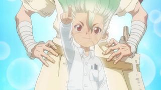 A young Senku in Dr. Stone season 4