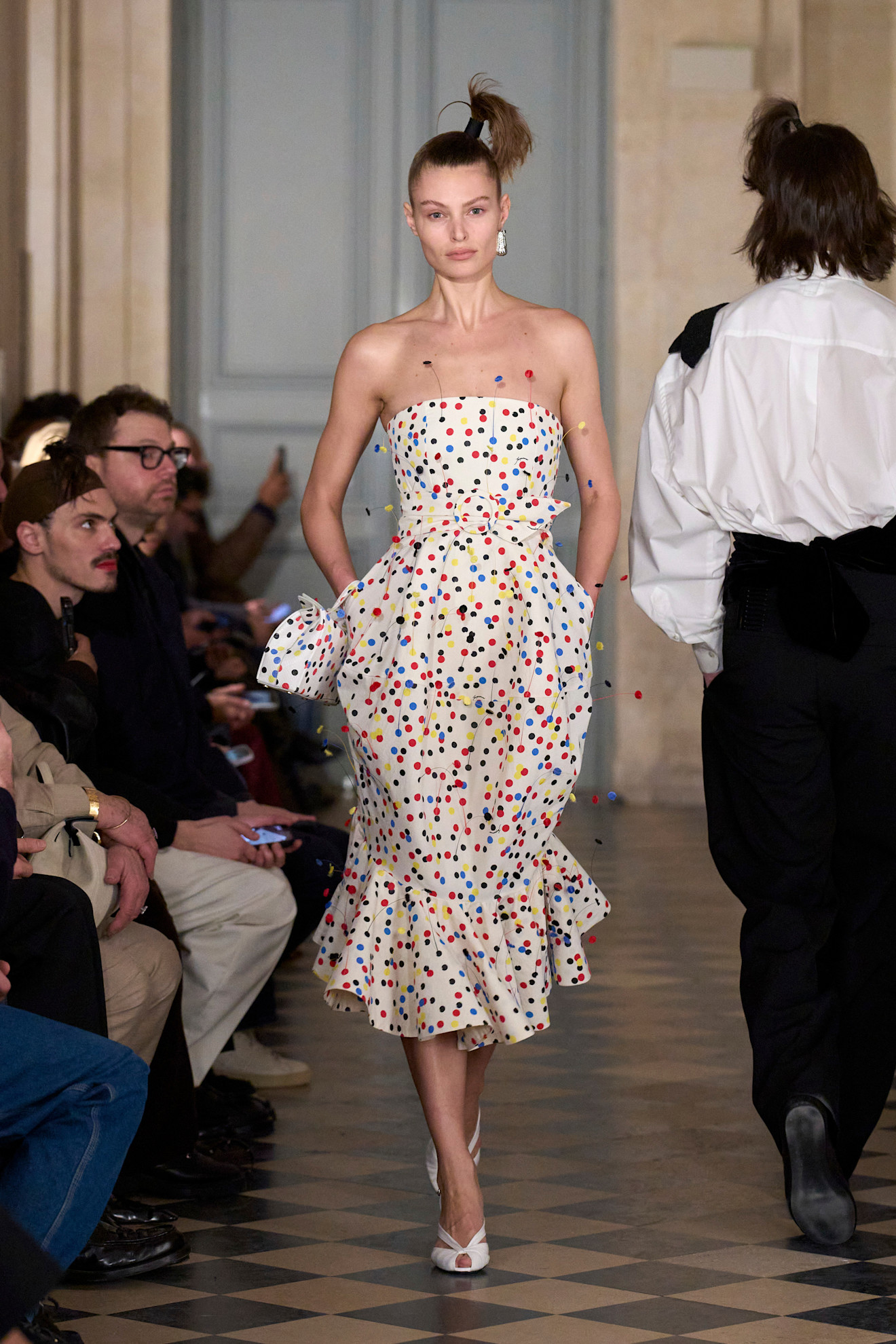 A model wore Demi Moore's polka-dot dress on the Jacquemus Fall 2026 runway