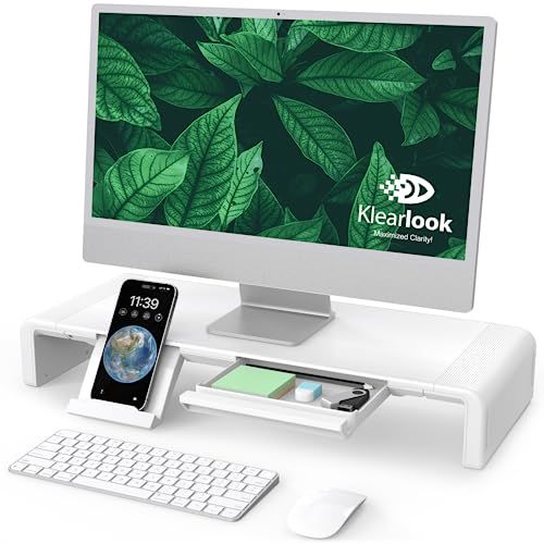 Monitor Stand Riser with Drawer