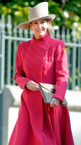 Sophie, Duchess of Edinburgh attends the traditional Easter Sunday Mattins Service at St George's Chapel in 2023