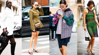 Want inspiration for chic and modern shorts with tights outfit ideas? See  how to style a shorts and t…