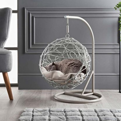 grey egg chair