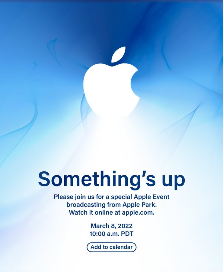 Apple event invite