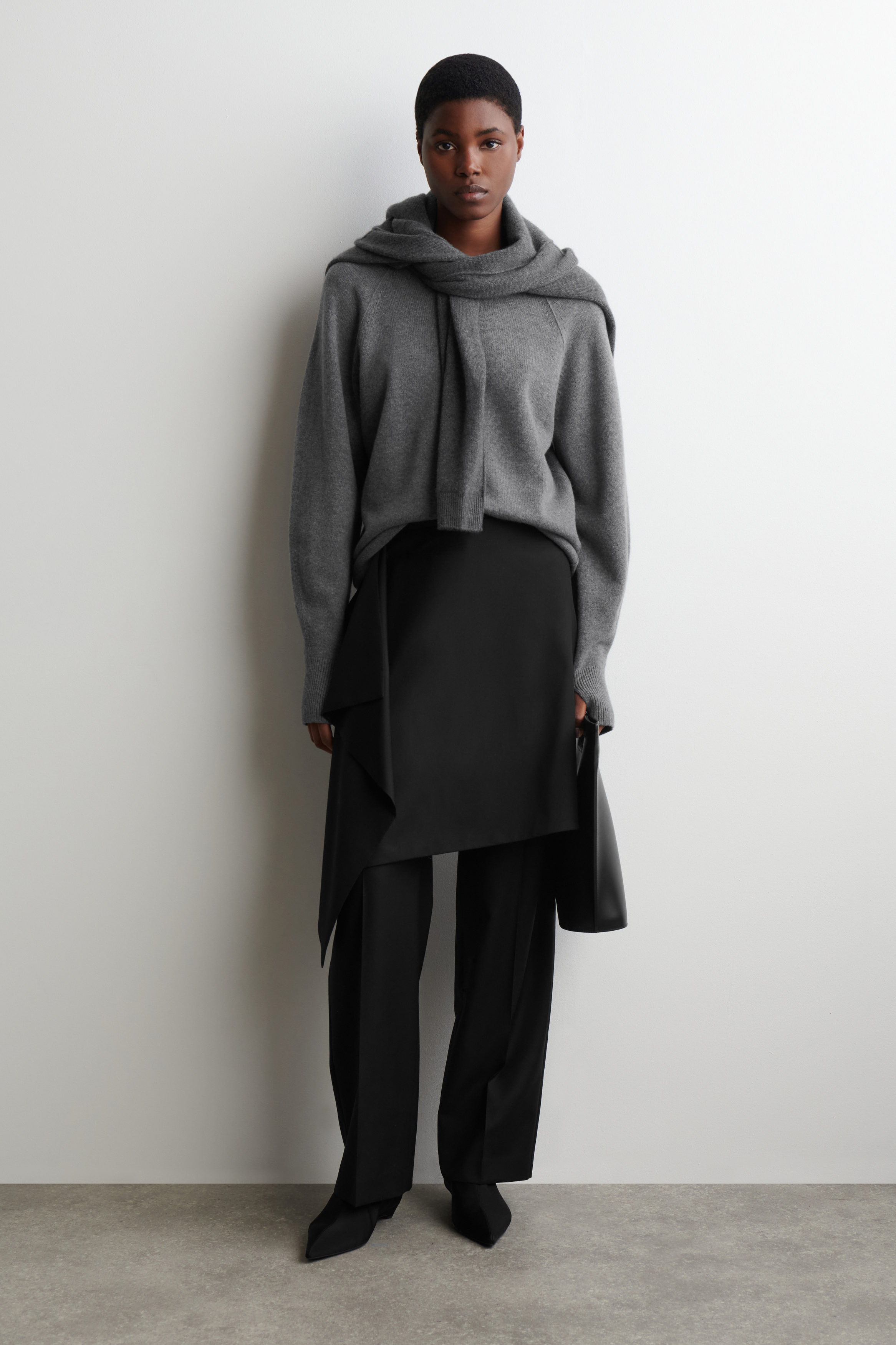 Pointed Scuba Sock Ankle Boots