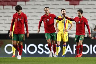 Cristiano Ronaldo celebrates his goal