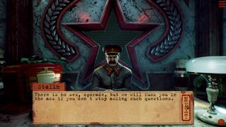 Joseph Stalin being rather rude.