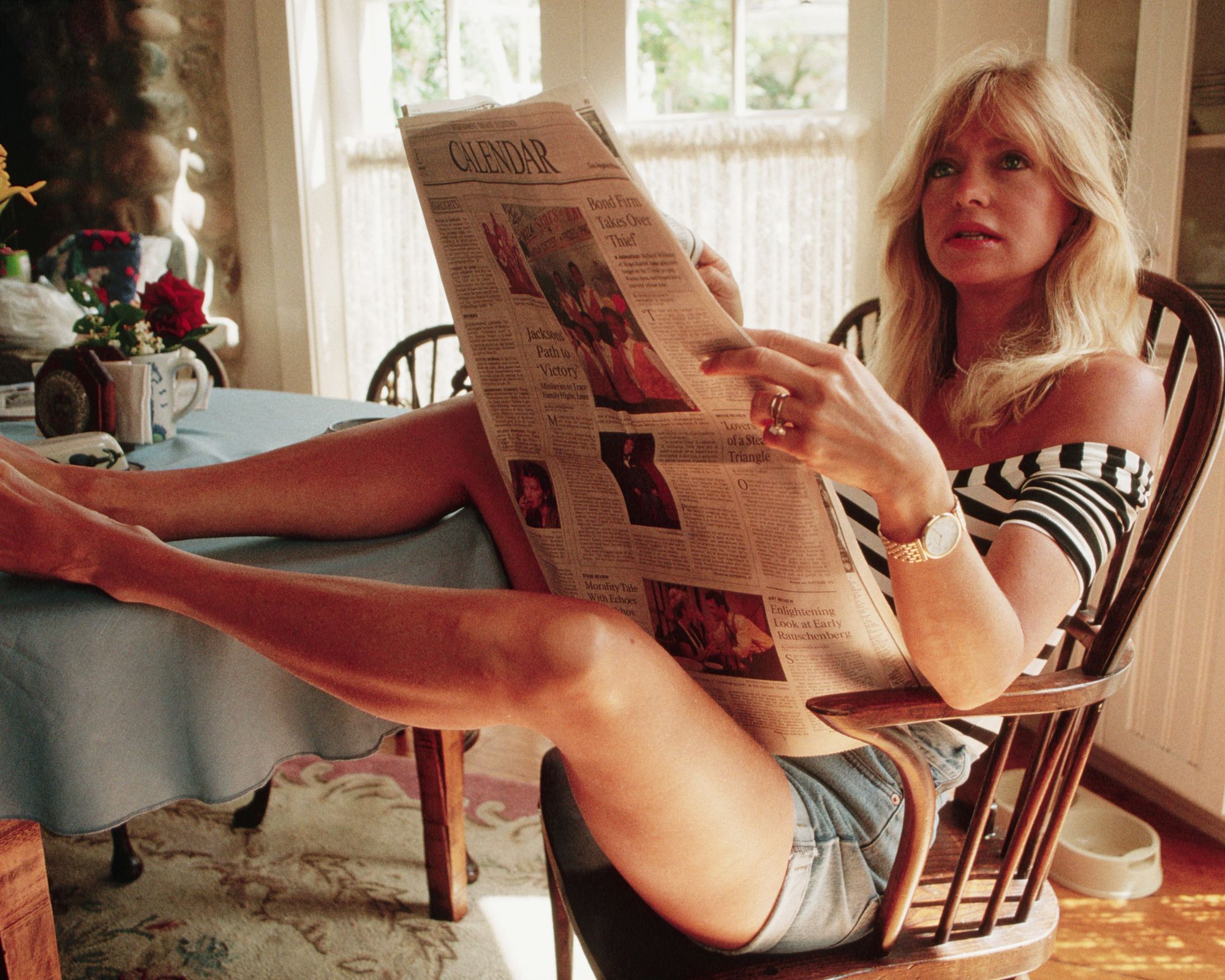 goldie hawn in her 1992 kitchen