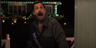 Hubie Halloween Adam Sandler shocked on someone's doorstep