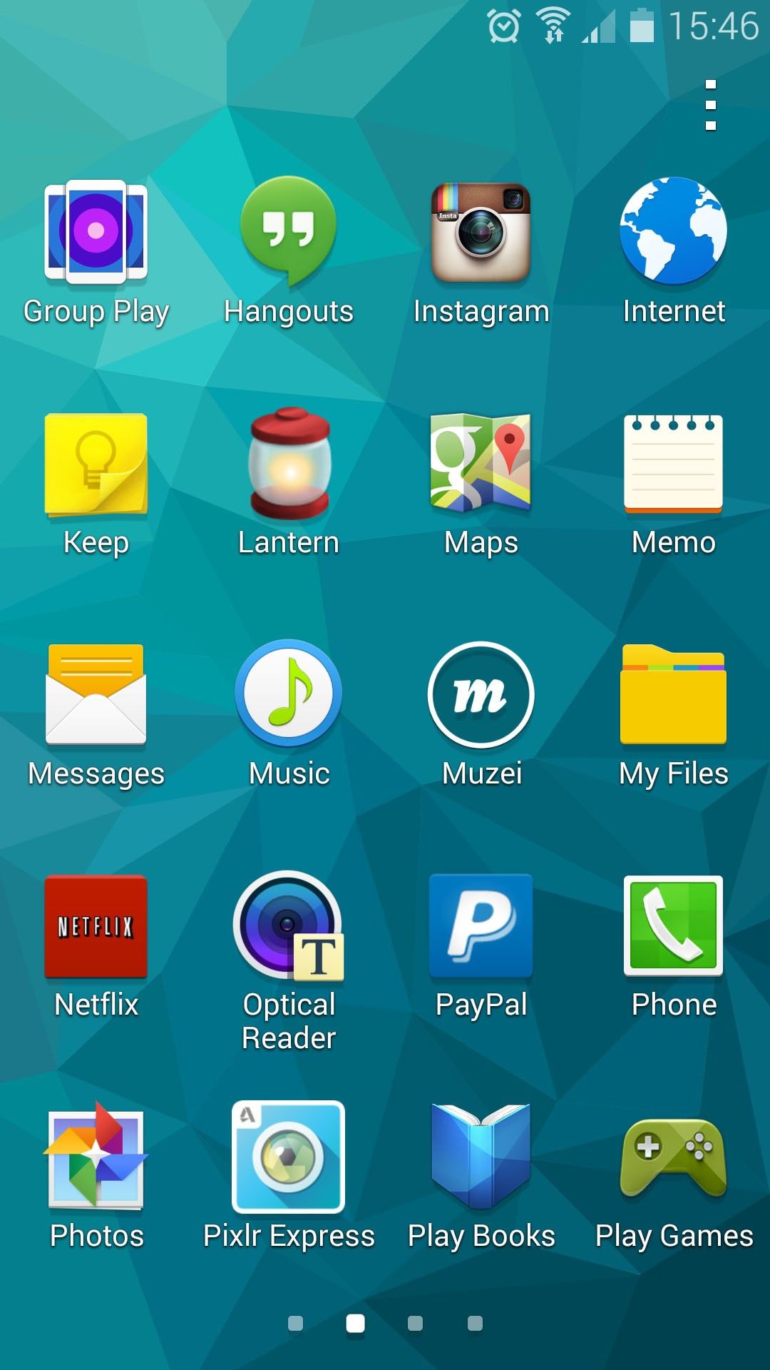 Samsung Galaxy S5 app drawer