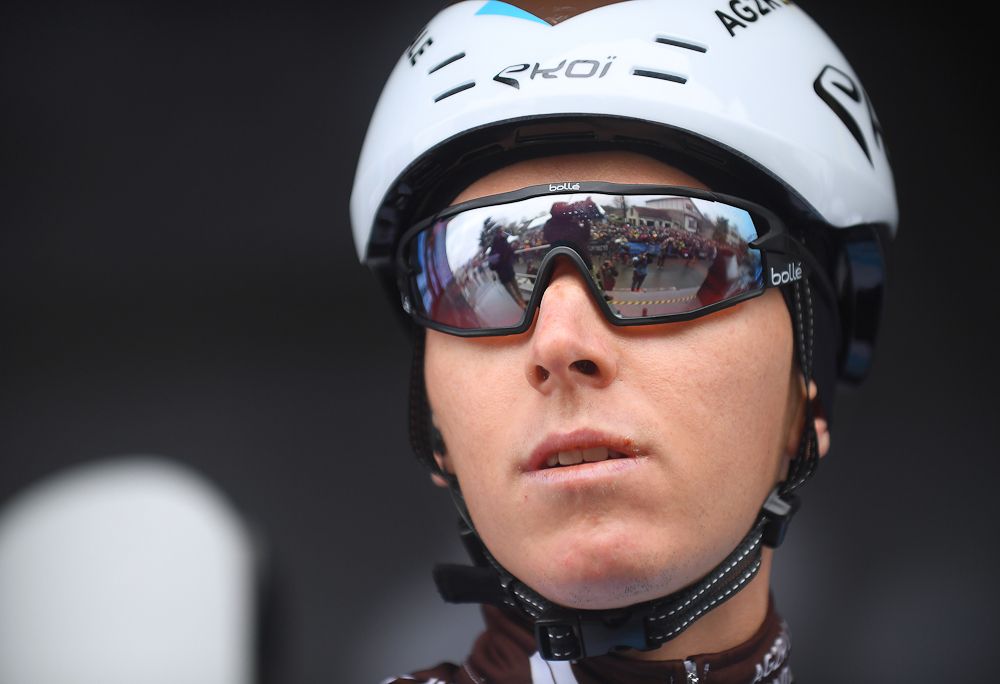Romain Bardet before the start of stage 1 at Paris-Nice