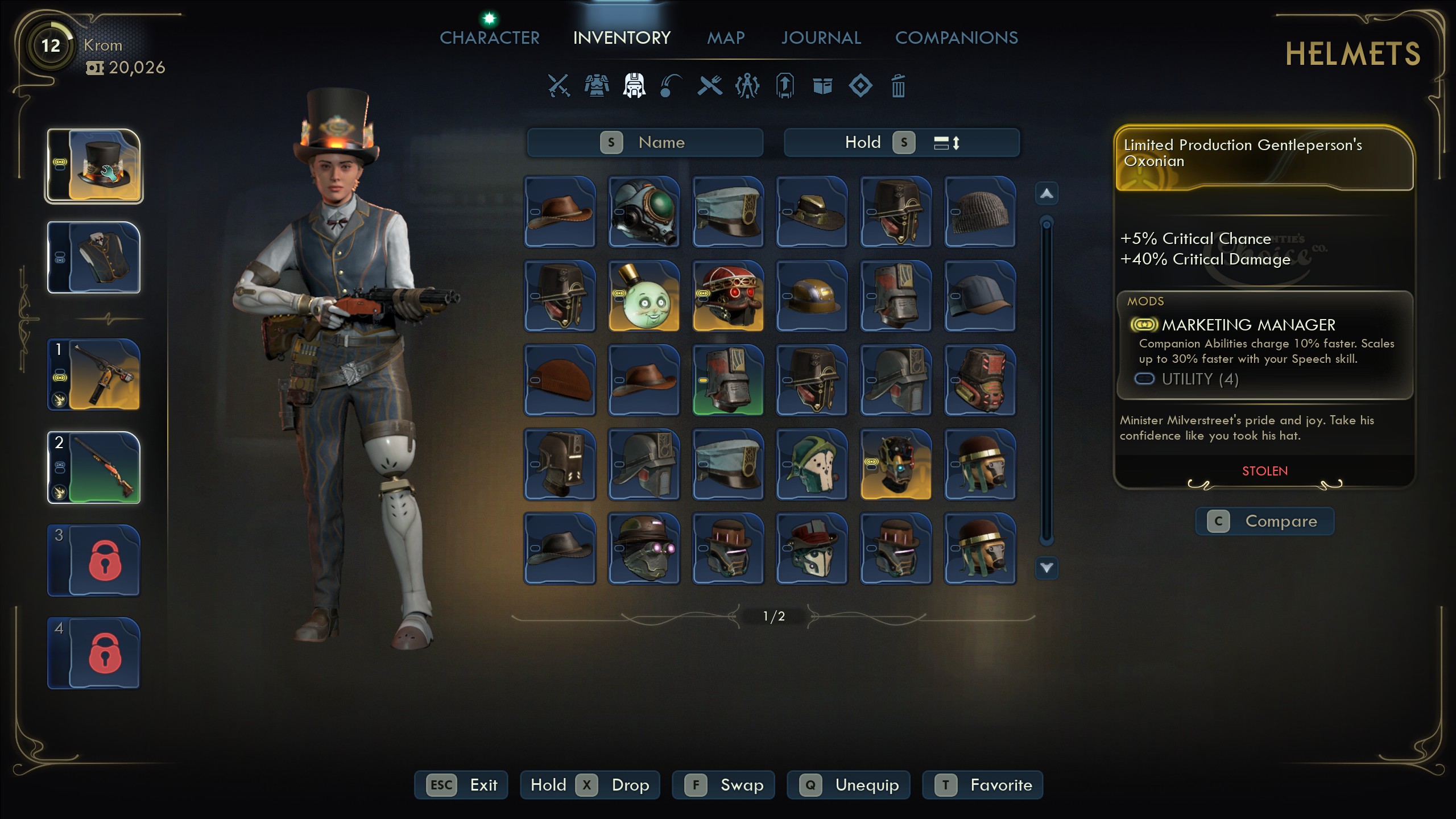 Outer Worlds 2 best armor - Oxonian