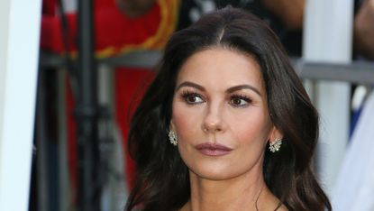 Catherine Zeta-Jones poses at the Michael Douglas Star On The Hollywood Walk Of Fame ceremony on November 6, 2018 in Hollywood, California.