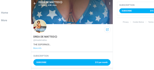Sopranos Star Drea de Matteo Joined OnlyFans, And Her Bio Has A
