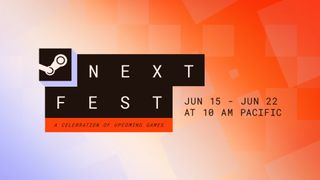 Steam Next Fest June 2026 banner showing the dates of June 15 - June 22 at 10am Pacific 