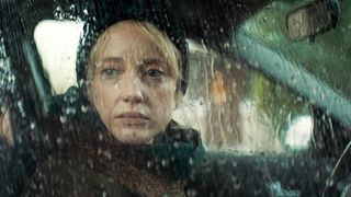 Andrea Riseborough in a still from the movie Here Before 