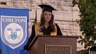 Rory delivers her graduation speech in Gilmore Girls