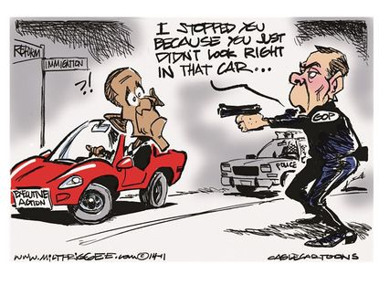 Obama cartoon executive action