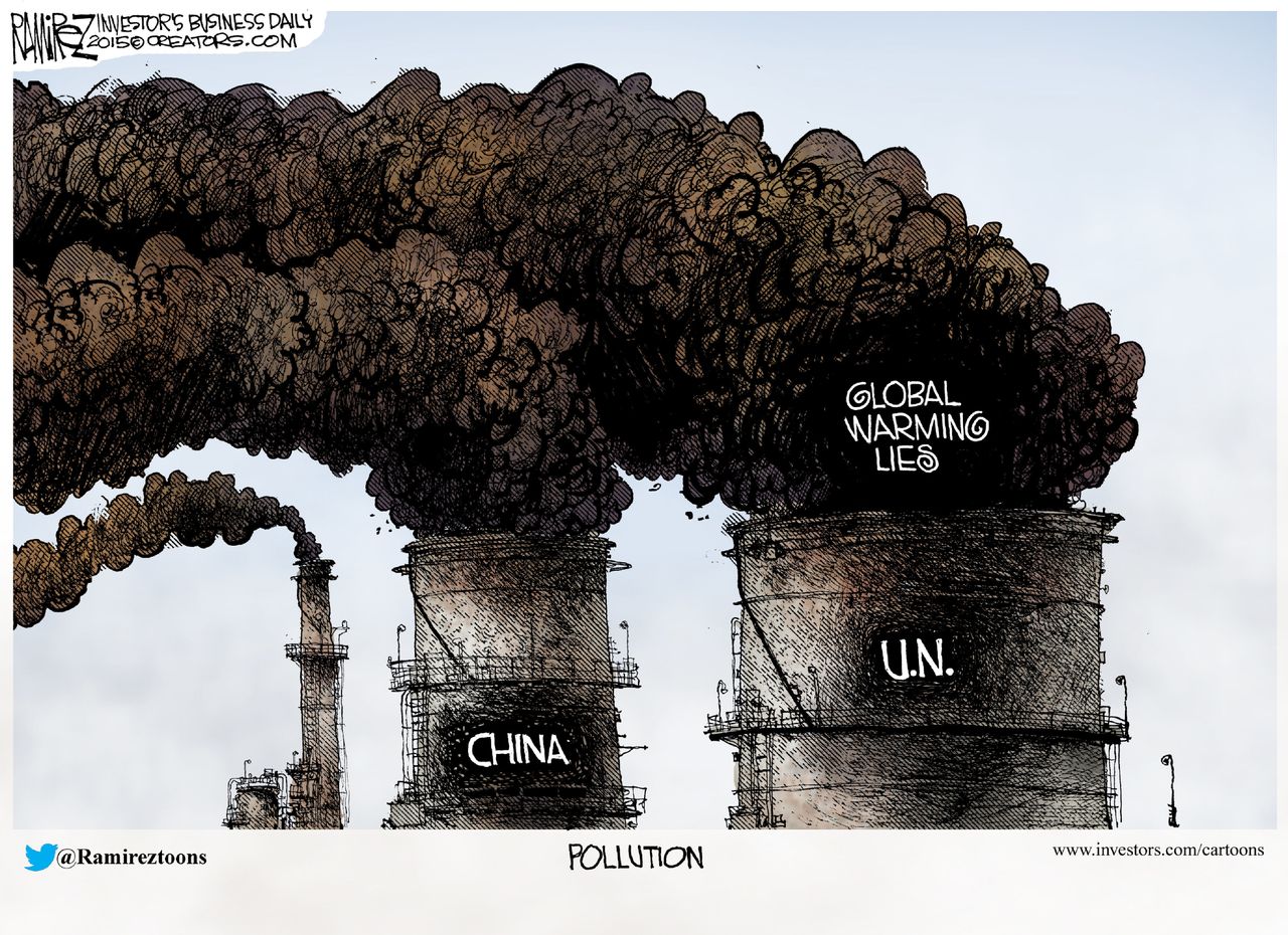 Editorial cartoon World Global Warming Lies