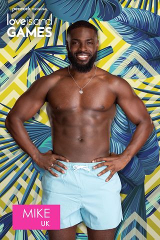 Mike in a cast portrait for Love Island Games