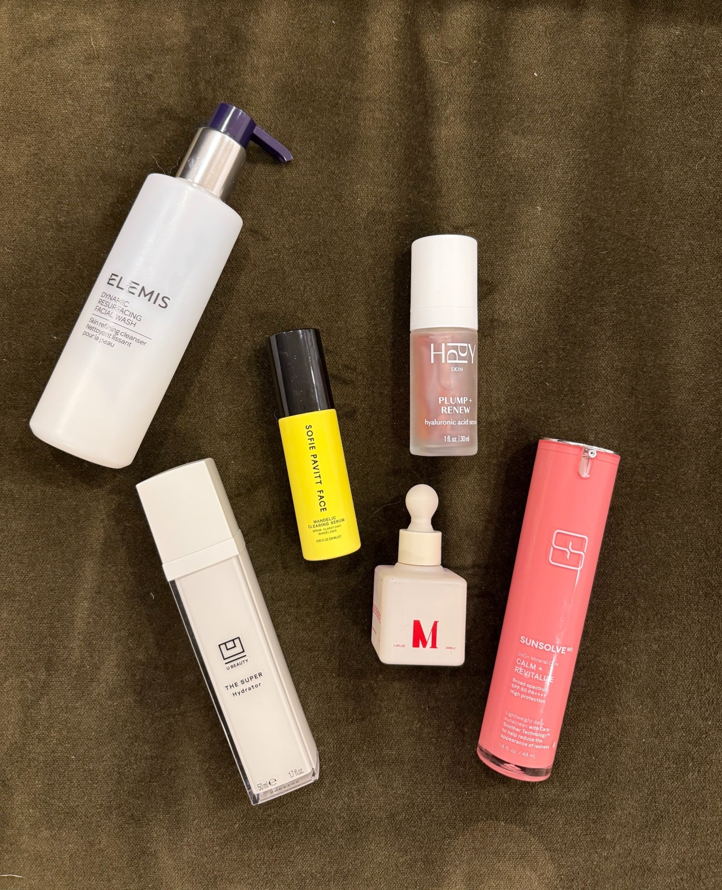 Photo of Jamie Schneider's repeated skincare products