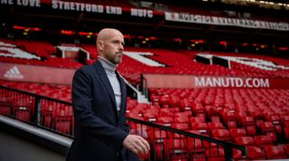 Manchester United manager Erik ten Hag prior to the Premier League match between Manchester United and Tottenham Hotspur on 20 October, 2022 at Old Trafford, Manchester, United Kingdom