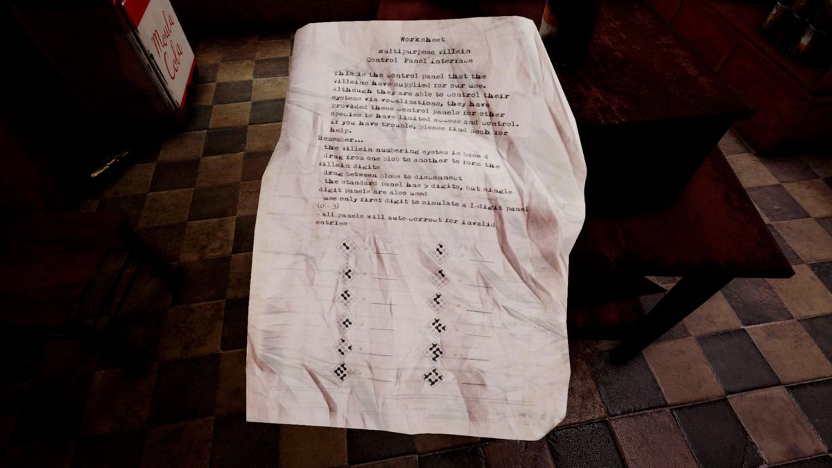 This Villein number "worksheet" was a bit too on the nose.