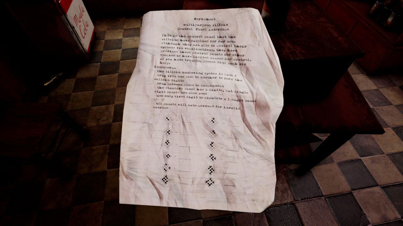 This Villein number "worksheet" was a bit too on the nose.