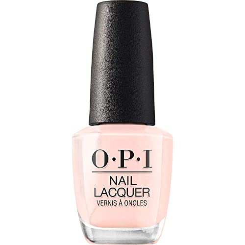 Opi Nail Lacquer Bubble Bath | Sheer Nude Pink Crème Chip Resistant Nail Polish | Vegan, Fast Drying, Streak Free