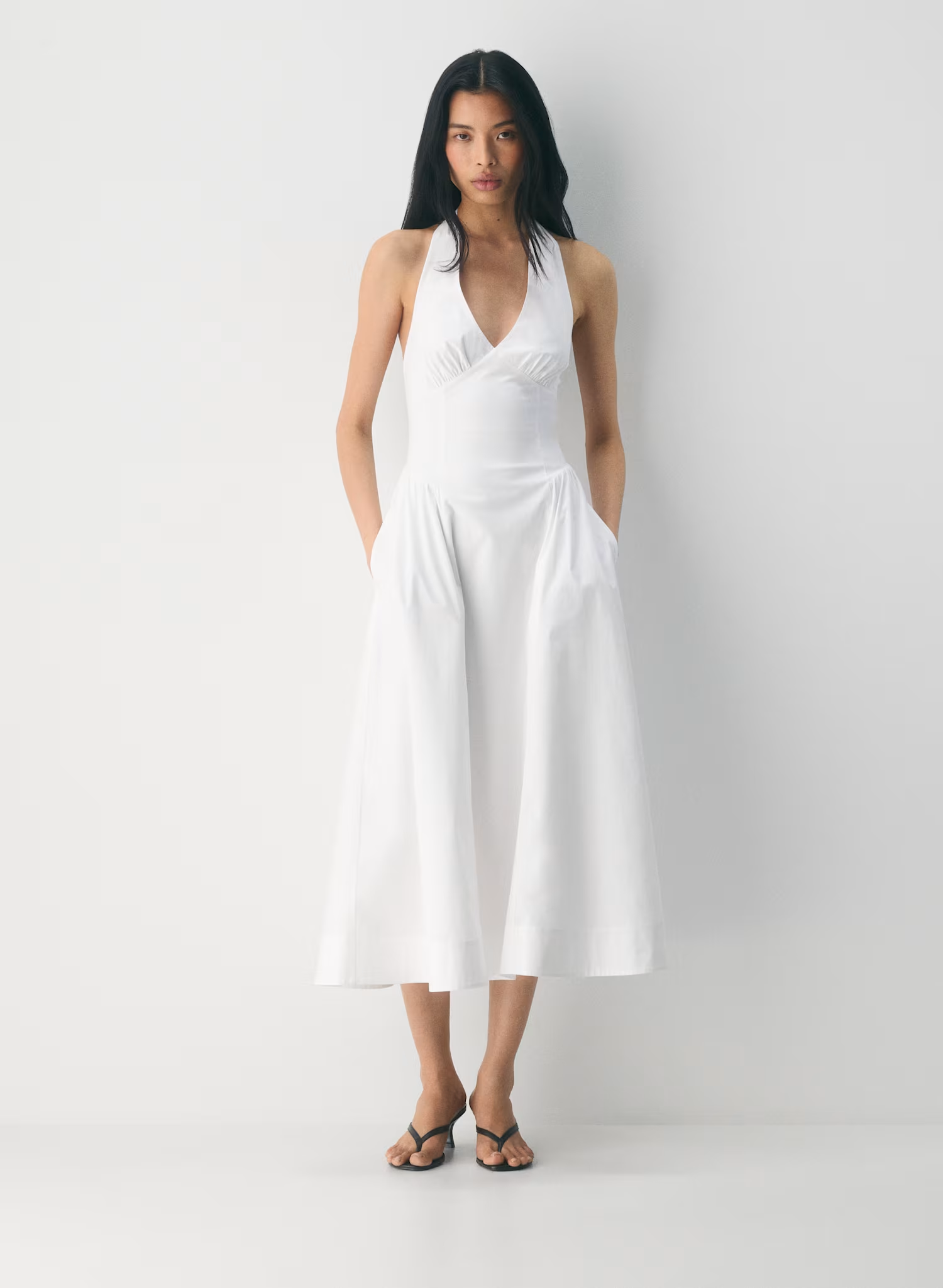 Wilfred, Linden Poplin Halter Dress
