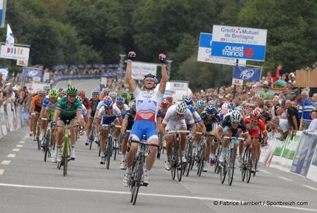 Grega Bole (Lampre - ISD) takes the win
