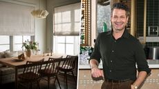 Neutral dining room and Nate Berkus