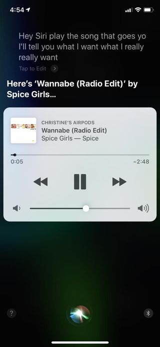 iOS 12 Siri Apple Music play song by lyric