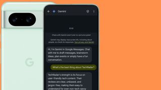 A Gemini response about TechRadar on a Google Pixel 8