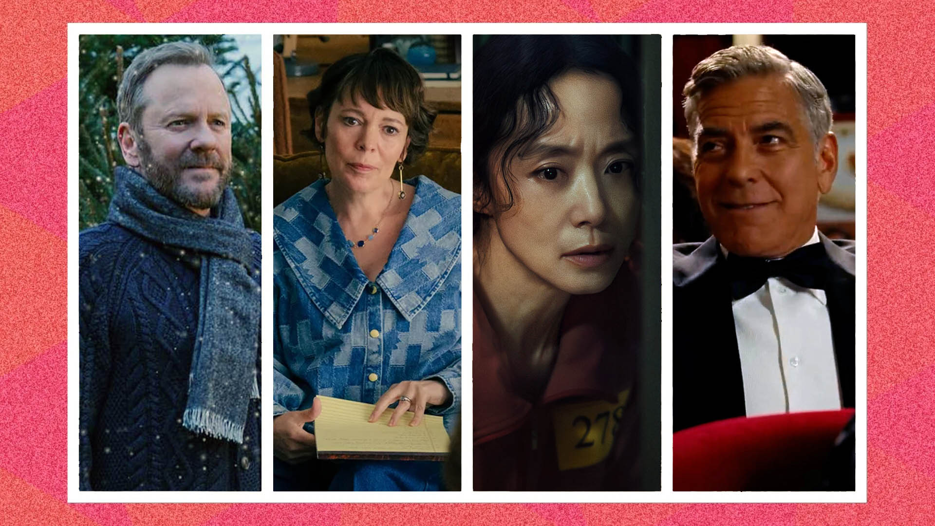 Stills from four TV shows and movies. 