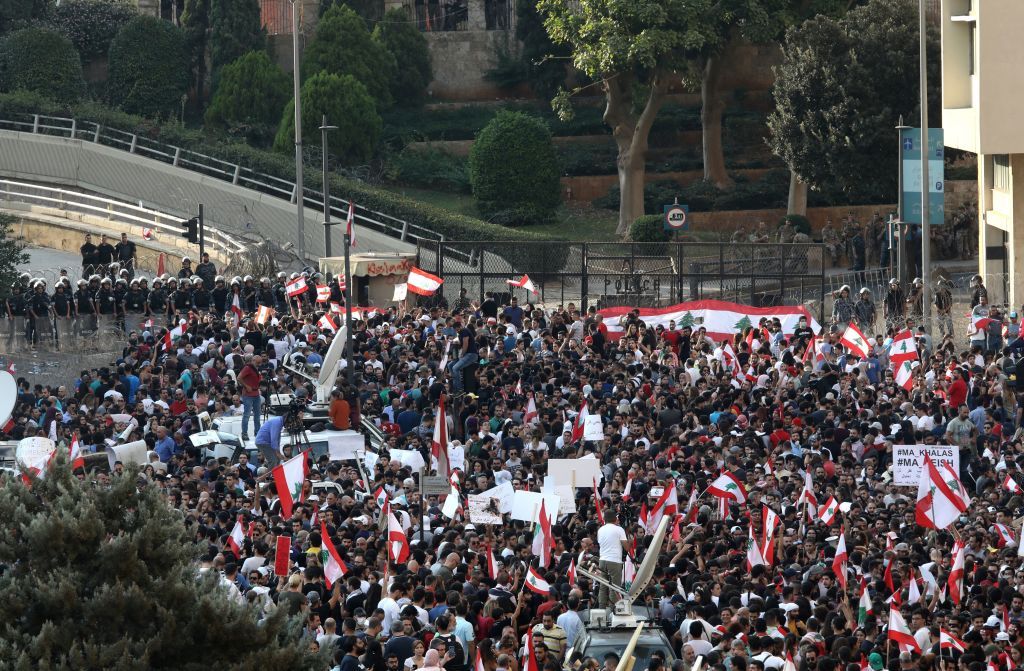 Beirut protest.