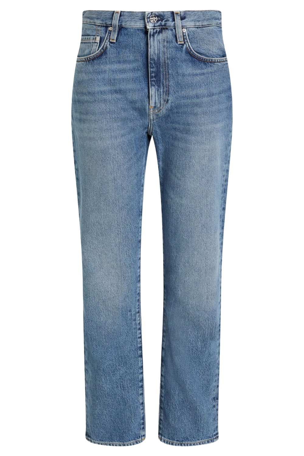 High-Rise Straight-Leg Jeans