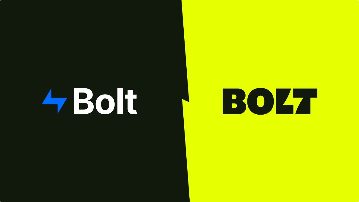 Bolt rebrand before and after