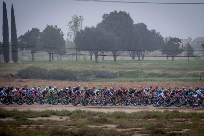 The mens field rolls through the Beaumont countryside.