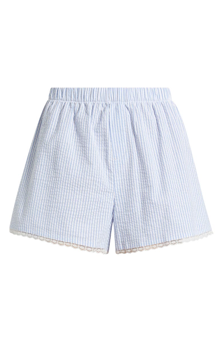 Seersucker Stretch Cotton Boxer Shorts