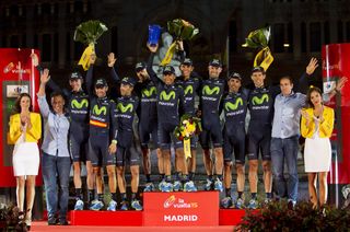 Movistar took the top team prize at the 2015 Vuelta.