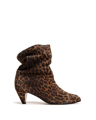 Vully 50 Stiletto Calf Suede Print Leopard